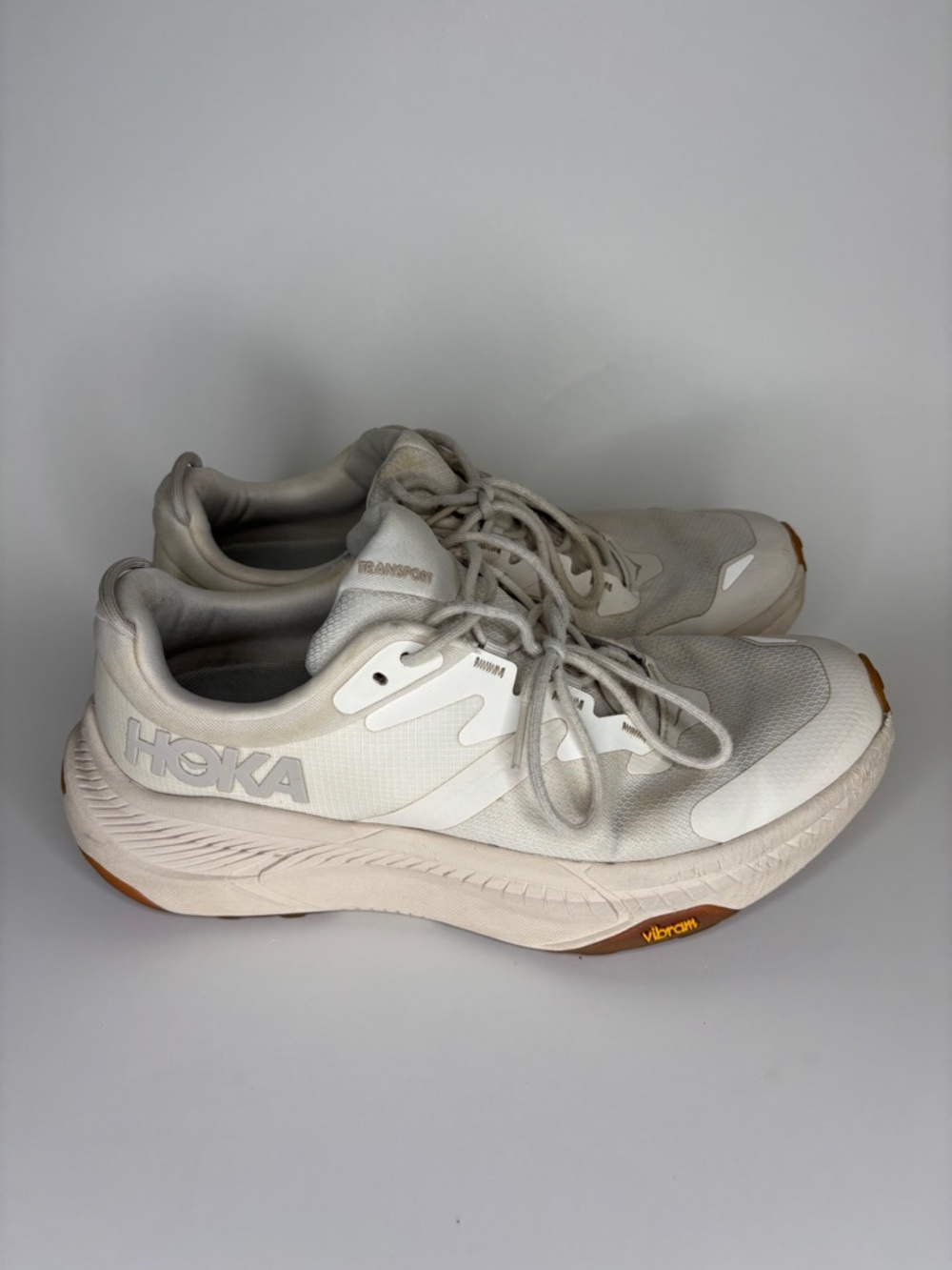 Hoka One One Transport 1123154 EEGG Beige Running Shoes Sneakers Women Size 9.5B